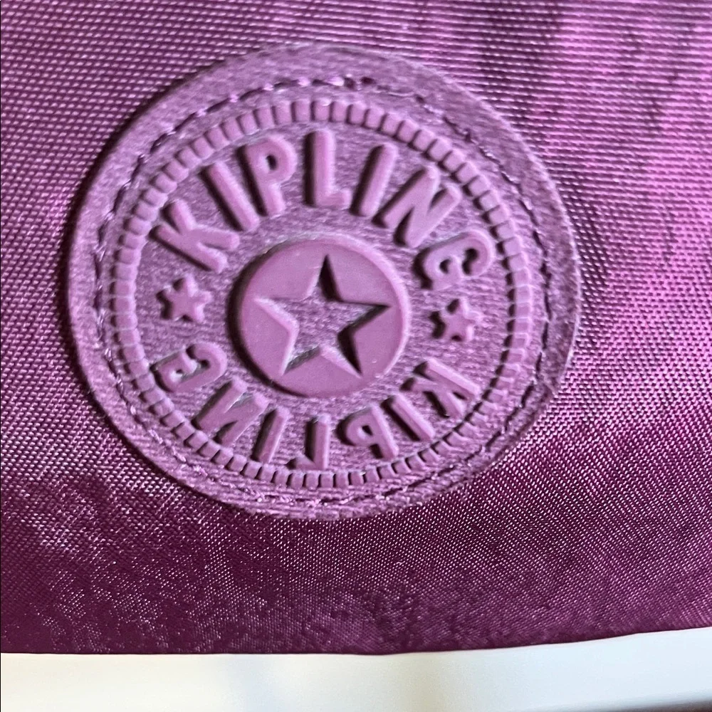💜 Kipling Nylon Crossbody Bag | Plum Purple Adjustable Strap 💜